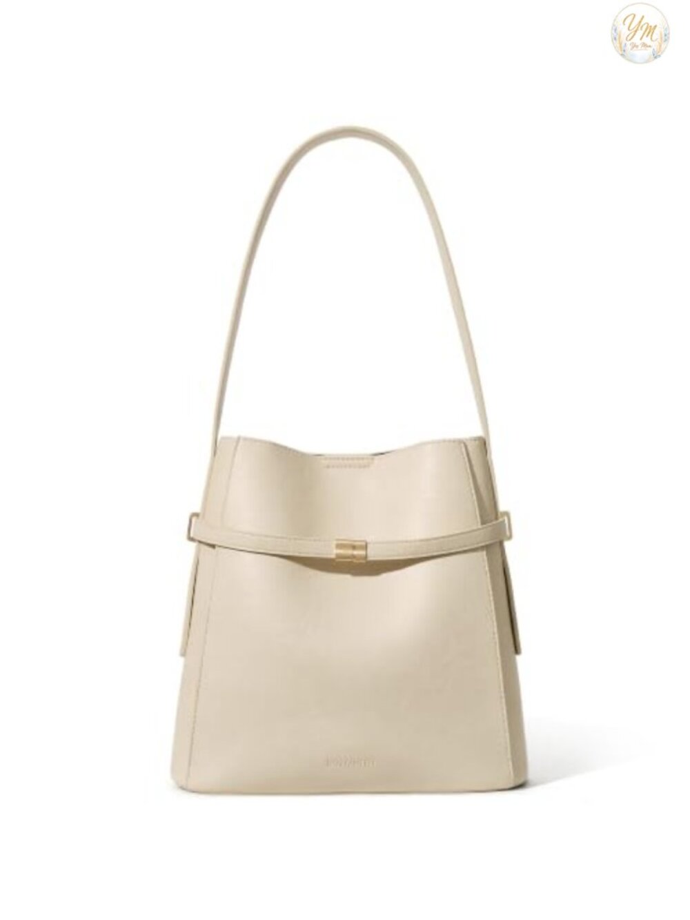 BOSTANTEN Vegan Leather Bucket Bag Women Shoulder Purse Gold Belt